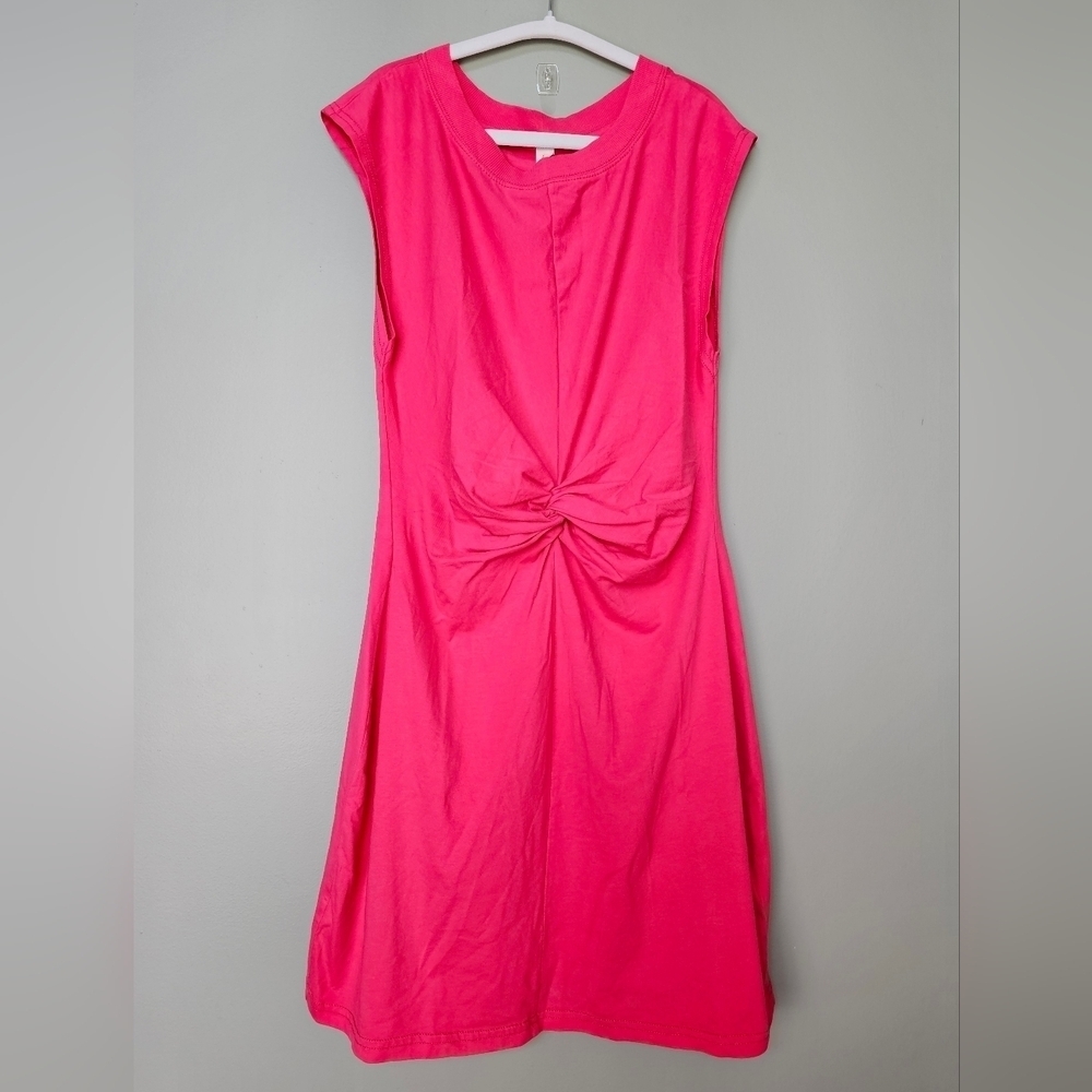 Daily Practice Twist-Front Mini Dress in Raspberry - Picture 6 of 11